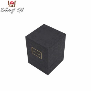 White black cardboard candle packaging boxes with lid for candles