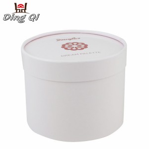 White cylinder tea cardboard hat gift tea package box for packaging